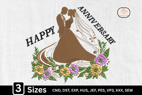 Bride Groom Happy Anniversary