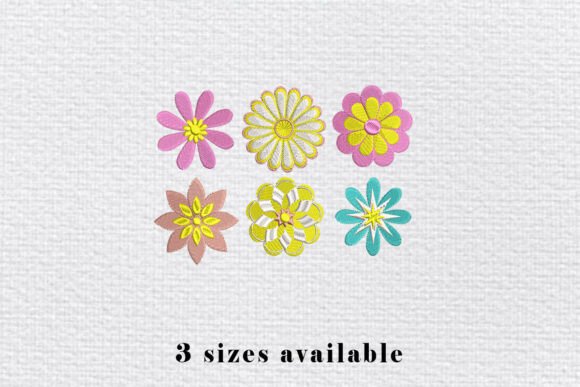 Flower Set Embroidery Design