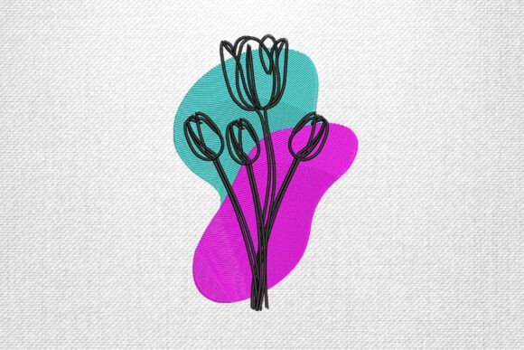 Tulip Flower Outline