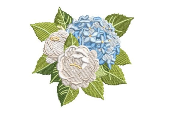 White and Blue Bouquet